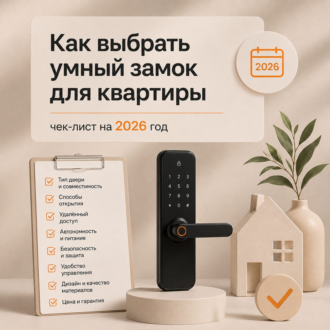 Как выбрать умный замок для квартиры: чек-лист на 2026 год